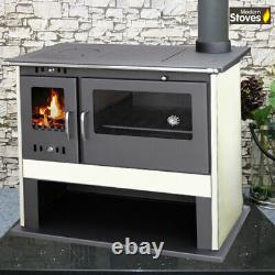 Wood Burning Range Stove Oven Cooker Multi Fuel Milan LUX Modern Stove