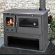Wood Burning Range Stove Oven Cooker Multi Fuel Milan Lux Modern Stove