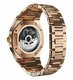 D1 Milano Skeleton Watch 41.5 MM Rose Gold Automatic Steel Skbj03