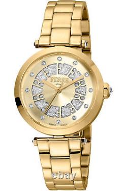 Femmes Wristwatch Ferre' Milano Fm1l133m0021 Acier Ip Gold Ijp