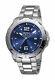 Ferre Milano Homme Fm1g107m0071 Blue Dial Stainless Steel Ip Date Wristwatch
