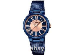 Festina F16967/1 Boîtier Bleu Pvd Et Bleu Milanes Mesh Bracelet 32mm Ladies Watch