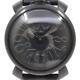 Gaga Milano Manuale 48 Collection D'art Crâne 5012art. 01s Montre Homme Noire Manuel