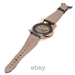 GaGa MILANO Manuale 48MM Principe Prive 5511.1 Montre pour Homme à Cadran Noir