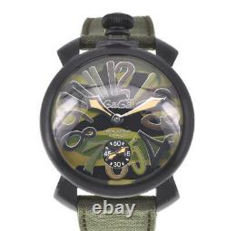 Gaga Milano Manuale 48 Camouflage 5012.5s Montres Homme À Remontage Manuel J#103165