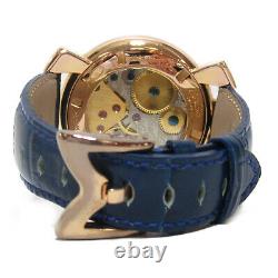 Gaga Milano Manuale 48 Wrist Watch 5011.05s Remontage À Main En Acier Inoxydable