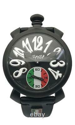 Gagà Milano Manuale 48mm Italie Black Pvd Limited Edition