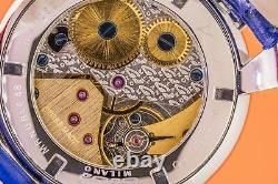 Gagà Milano Manuale Unisex Mechanical Watch 48mm Mosaico Bleu