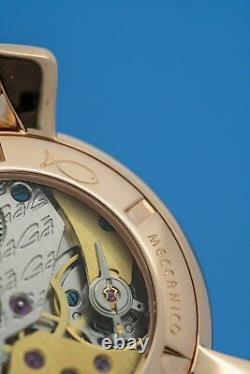 Gagà Milano Manuale Unisex Mechanical Watch 48mm Rose Gold