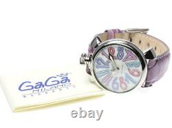 Gaga Milano Manuale40 5020.7 Coquille Blanche Dial Quartz Ladies Watch 552424
