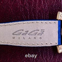Gagà Milano Quartz Montres Baby Napoleone Bleu Bracelet 30mm Rose Or Plaqué 6036.04
