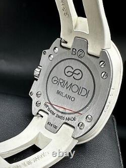 Grimoldi Milano B02 Blanc Limitée ETA Automatique 36mm X 58mm Cadran Tridimensionnel