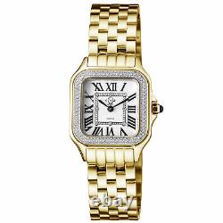Gv2 Par Gevril Women’s 12102b Milan Diamond Gold Ip Stainless Steel Watch