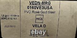 MGS Milan VEDN-MRG Vela D Acier Inoxydable Finition Or Rose Nouveau Dans La Boîte