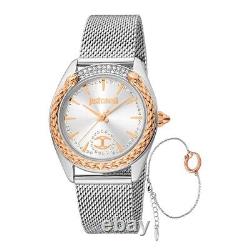 Montre Just Cavalli pour femmes, ensemble Glam en acier Milano/argenté JC1L195M0265