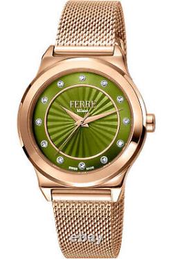 Montre à quartz de mode Ferre Milano pour femmes FM1L125M0271 de 34 mm