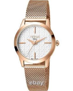 Montre analogique en acier inoxydable rose gold Ferre Milano - Taille unique