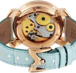 Montre bracelet GAGA MILANO manuare 48mm cadran bleu en acier inoxydable 5011.03S-LB F/S