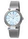 Montre-bracelet En Acier Inoxydable Ferre Milano Pour Femme Avec Cadran Bleu Fm1l096m0051