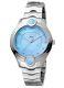 Montre-bracelet En Acier Inoxydable Ferre Milano Pour Femmes Fm1l083m0041 Avec Cadran Bleu