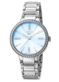 Montre-bracelet en acier inoxydable Ferre Milano pour femmes FM1L084M0051 avec cadran nacre