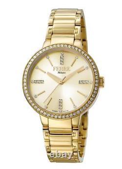 Montre-bracelet en acier inoxydable IP or FM1L084M0061 pour femmes de Ferre Milano