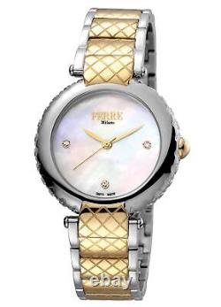 Montre-bracelet en acier inoxydable bicolore IP pour femme Ferre Milano FM1L099M0081