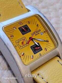 Montre chronographe Locman Milano B&G, cadran jaune, livraison gratuite
