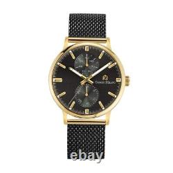 Montre de luxe pour femmes Giorgio Milano Or Noir, Bracelet en maille élégante, chronographe
