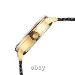 Montre de luxe pour femmes Giorgio Milano Or Noir, Bracelet en maille élégante, chronographe
