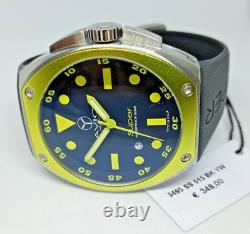 Montre pour hommes, Super Avio, Boîtier Large 46mm, Acier et Aluminium, AVIO MILANO, Jaune