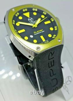 Montre pour hommes, Super Avio, Boîtier Large 46mm, Acier et Aluminium, AVIO MILANO, Jaune