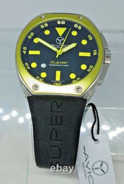 Montre pour hommes, Super Avio, Boîtier Large 46mm, Acier et Aluminium, AVIO MILANO, Jaune