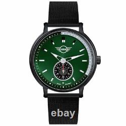 Montres Homme Mini Cooper Bmw Steel Jersey Milano Pvd Black Swiss Made