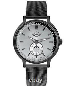 Montres Pour Homme Mini Cooper Bmw Steel Jersey Milano Gray Black Swiss Made
