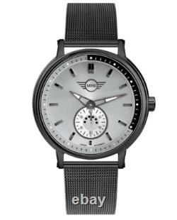 Montres Pour Homme Mini Cooper Bmw Steel Jersey Milano Gray Black Swiss Made