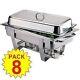 Pack Of 8 Milan Stainless Steel Chafing Dish Sets Free Next Day Delivery