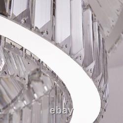 Plafonnier Milan ajustable en or avec anneau de cristal de luxe luminaire lustre.