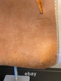 Sac à bandoulière double en cuir Sabilla Tan de BelleMarie Milano Italia, jamais porté.
