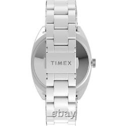 Timex Hommes Milano XL 38mm Montre Argent-ton Avec Acier Inoxydable Br