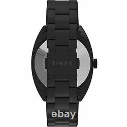 Timex Unisexe Milano XL 38mm Bracelet En Acier Inoxydable Montre Noir Montre Le