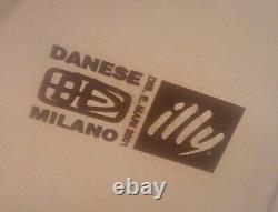 Très rare version du miroir-plateau postmoderne Enzo Mari Illy Danese Milano 2001