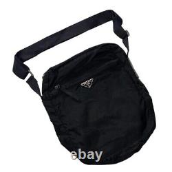 Vintage 90s Prada Milano Crossbody Authentic Sling Side Bag Mens Black